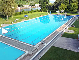 Freibad von oben