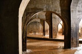 Alter Wasserspeicher auf der Esslinger Burg.